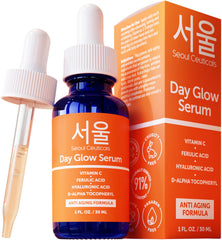 Serum de SeoulCeuticals con vitamina C 20% y ácido hialurónico para un brillo saludable