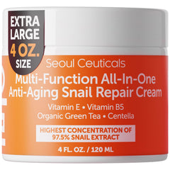 SeoulCeuticals snail mucin 97.5% bottle highlights potent hydration potential.
