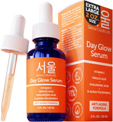 SeoulCeuticals vitamin C serum bottle front view for brighter, more even skin.