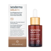 Sesderma AZELAC RU liposomal serum bottle front displaying premium packaging and brightening potential