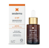 Sesderma C-VIT Radiance Serum bottle; brightening and hydrating daily skincare ritual.
