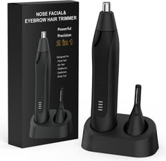 Setonia nose hair trimmer dual-edge blades close-up for painless grooming.