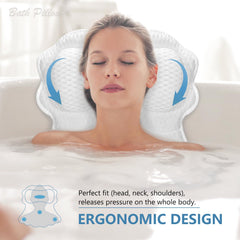 SetSail almohada de baño para cuello estable y cómodo durante el baño.