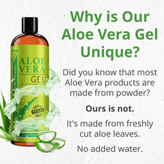 Seven Minerals Aloe Gel: cuidado de piel y cabello con fragancia neutra.