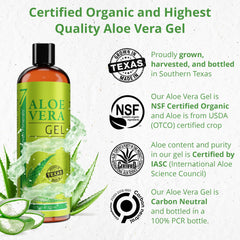 Seven Minerals Aloe Gel: textura clara para una aplicación suave y sin residuos.