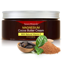 Seven Minerals magnesium cream bottle ready for daily muscle comfort.