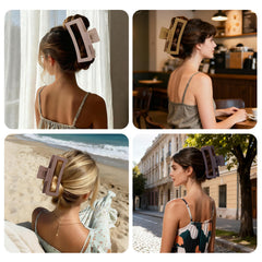 SEVEN STYLE oversized matte clip ideal for full updos and half-up styles.
