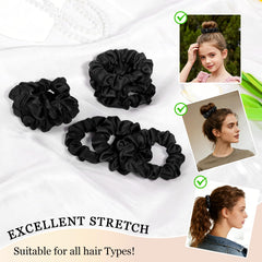 Brown satin scrunchies texture and sheen for polished everyday looks