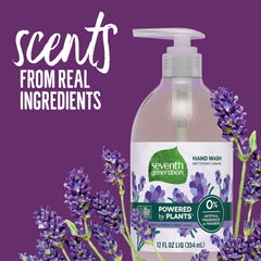 Closeup of rich lather from Seventh Generation lavender-mint hand soap