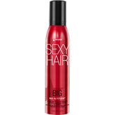 SexyHair Big Altitude Bodifying Blow Dry Mousse bottle angled for root lift and volume