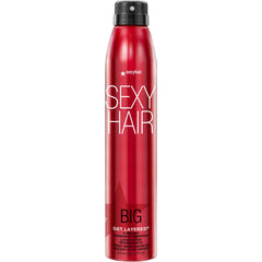 SexyHair Big Get Layered: laca en botella para volumen inmediato y fijación ligera.