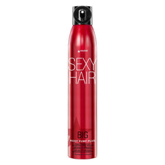 SexyHair Big Root Pump Plus bottle close-up showing root lift and volume