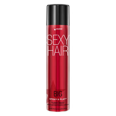 SexyHair Big Spray & Play: botella visible con volumen para el peinado duradero.
