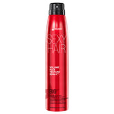 SexyHair, botella frontal del spray de volumen, ofrece cuerpo sin peso.