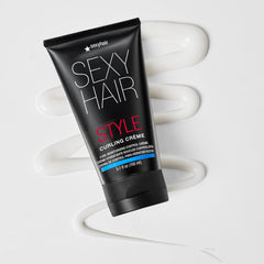 SexyHair Curling Creme brillo sedoso en rizos naturales.