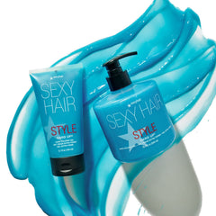SexyHair Hard Up Gel mantiene control del frizz durante todo el día.