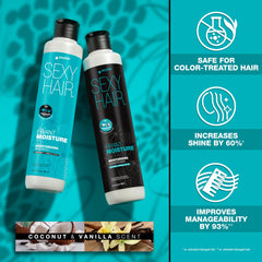 SexyHair champú control del frizz, cabello suave y manejable.