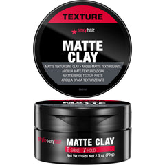 SexyHair Arcilla mate con empaque compacto para retoques y estilo duradero