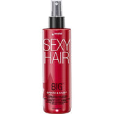SexyHair Spritz & Stay muestra fijación intensa para estilos duraderos con brillo notable