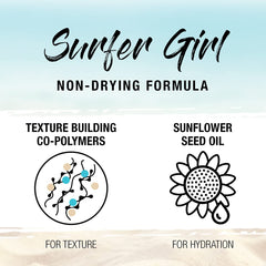 SexyHair Texture Surfer Girl Dry Texturizing Spray mist adds lift for lived-in texture.