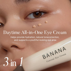 shaishaishai Banana Conceal Cream applying top view for even tone