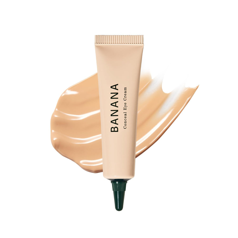 shaishaishai Banana Conceal Cream bottle showing non-sticky hydration and sheer coverage