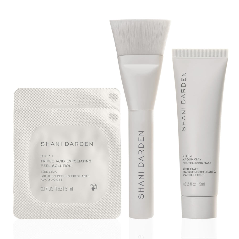 SHANI DARDEN Triple Acid Peel kit packaging for travel-ready exfoliation
