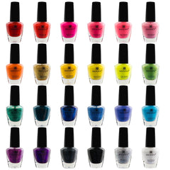 SHANY Cosmopolitan 24-color set bottles showing wide color range for versatile nail art