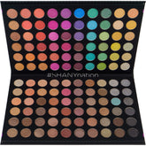 SHANY Ultimate Fusion paleta 120 sombras para neutros y neón, alta pigmentación.