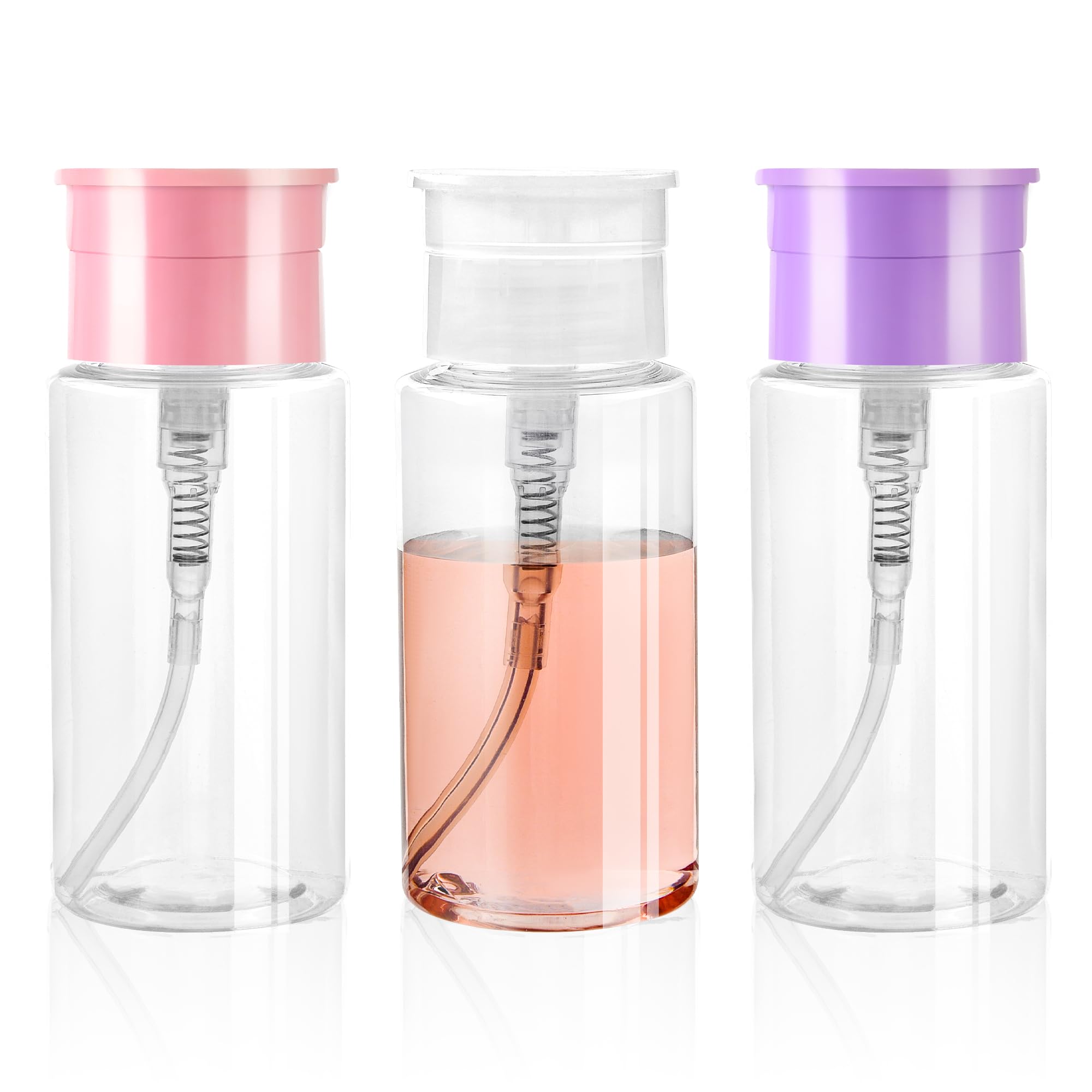 ShanySheny acetone pump dispenser with clear body for monitoring liquid level.