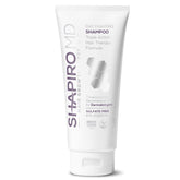 Shapiro MD Hair Growth Experts shampoo bottle on shelf showing DHT-fighting vegan formula for thinning hair