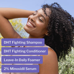 Shapiro MD Regrowth Kit Plus shampoo lather for refreshing scalp cleanse.