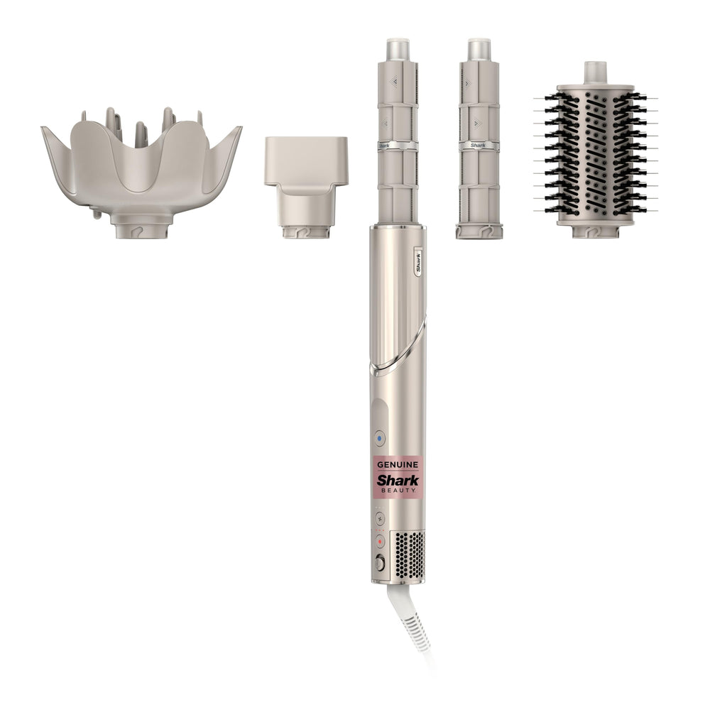 Shark FlexStyle auto-wrap curlers for effortless curls using Coanda technology.