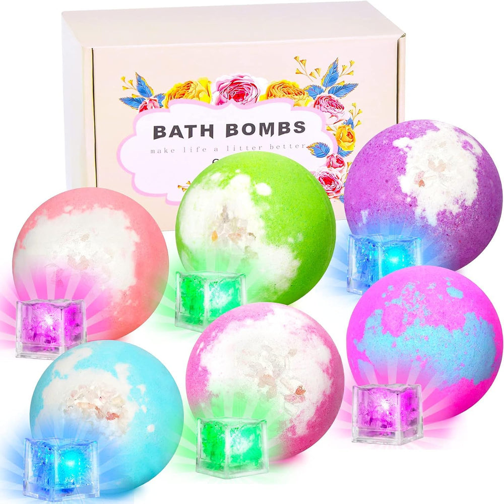 SHARLOVY bomba de baño iluminada con sorpresa para spa en casa