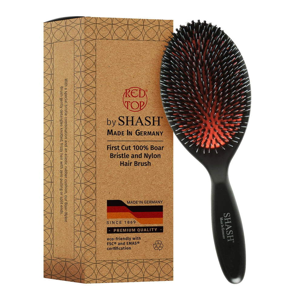 SHASH large bristle brush closeup for gentle detangling