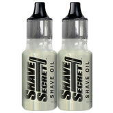 Shave Secret shaving oil bottle for a smooth, comfortable shave