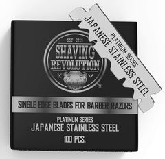 SHAVING REVOLUTION barber single edge blade close shave with durable Japanese stainless steel