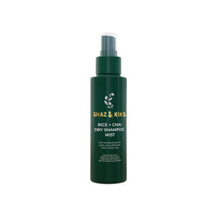 SHAZ & KIKS anti-dry shampoo mist bottle for quick scalp refresh and root lift.