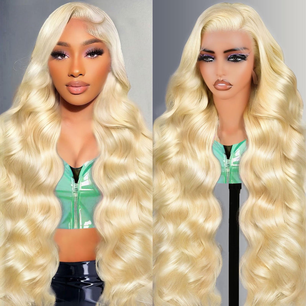 Shciyair 613 lace front wig front view with natural-looking hairline