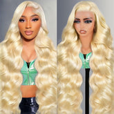 Shciyair 613 lace front wig front view with natural-looking hairline