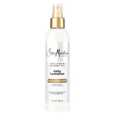Bote de SheaMoisture Leave-In con aceite de coco virgen para peinado diario.