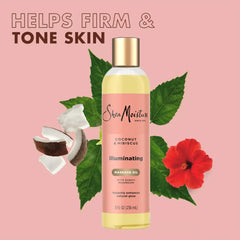 Aplicación suave de SheaMoisture en la piel para hidratación duradera.