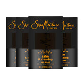Sheamoisture African Black Soap Calm & Clearing bar pack for gentle cleansing and balanced skin.