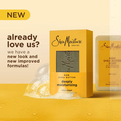 Barra SheaMoisture Jabón Ingredientes Clave: karité y ceramidas para piel suave.