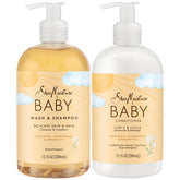 Set de cuidado SheaMoisture para bebé en estuche, ideal regalo de maternidad.