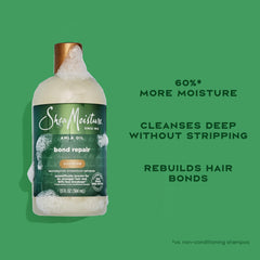SheaMoisture Bond Repair Shampoo: limpieza profunda para eliminar acumulación de productos.