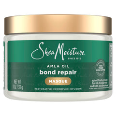 SheaMoisture Bond Repair Masque jar front view showing rich hydration for damaged hair