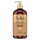 SheaMoisture Champú Intensivo en botella frontal ofrece hidratación profunda para cabellos muy secos.