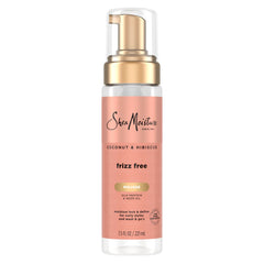 Sheamoisture Coconut & Hibiscus Curl Mousse bottle for defined, shiny curls.