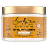 SheaMoisture crema corporal manteca de karité para hidratación intensa sin residuo.